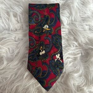Vintage Disney Silk Paisley Tie